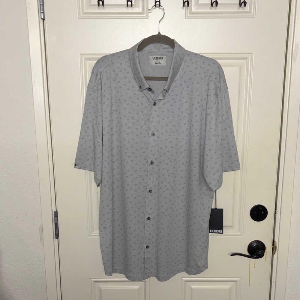 Linksoul Gray Patterned Casual Shirt